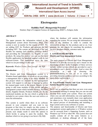Electrogenics