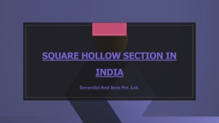 square hollow section