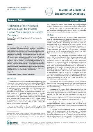 Utilization of the Polarized Infrared Light for Prostate Cancer Visualization in Isolated Prostates