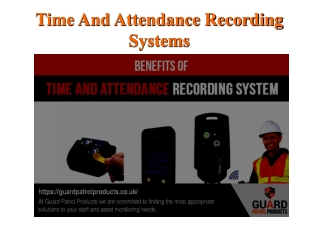 Time & Attendance Recording