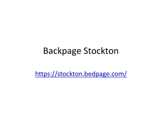 Backpage Stockton