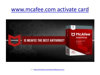 www.mcafee.com activate card