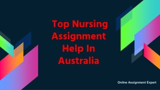 Top Nursing Assignment Help In Australia