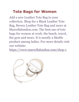 Tote bags for women