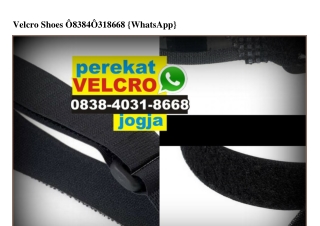 Velcro Shoes O838-4O31-8668[wa]