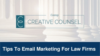 Tips To Email Marketing For Law Firms