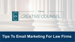 Here Are The Tips To Email Marketing For Law Firms