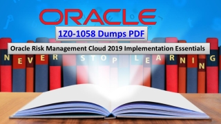 Oracle 1z0-1058 Dumps - Here's What No One Tells You about 1z0-1058 Dumps