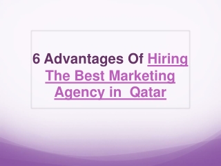 Modern marketing services in qatar