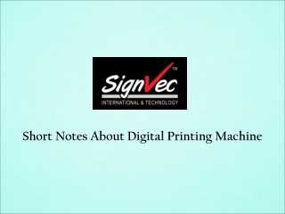 Digital Printing Machines