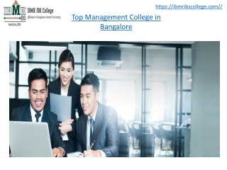 Top Management Colleges in Bangalore - IBMR IBS