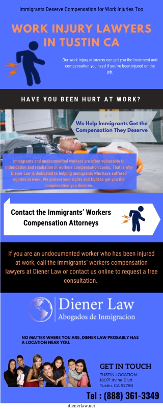 Work Injury Lawyers in Tustin CA - Diener Law
