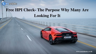 Free Hpi Check – The Better Understanding About A Used Vehicle