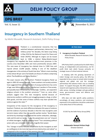 Insurgency in Southern Thailand