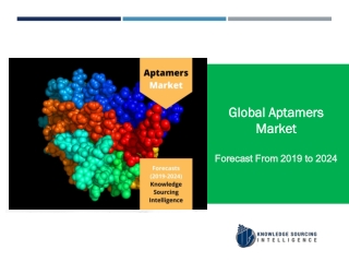 Global Aptamers Market to Grow at a CAGR of 19.90% - Global Size, Trends, and Forecast 2019-2024