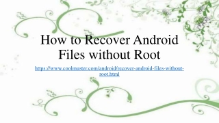 2 Ways to Recover Android Files without Rooting