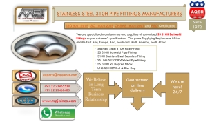 stainless steel 310h pipe fittings manufacturers