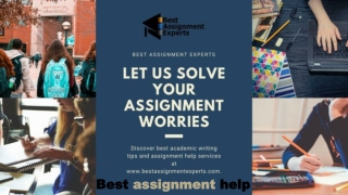 Best Assignment Experts :  | Assignment Writing Service