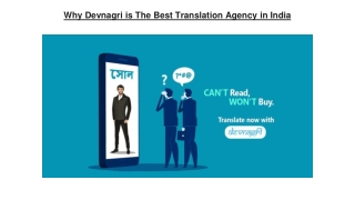 why Devnagri is The Best Translation Agency in India