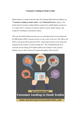 Consumer Lending Market in Saudi Arabia - Outlook to 2024