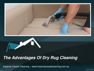 The Advantages Of Dry Rug Cleaning