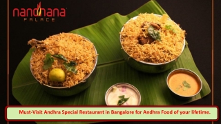 Must-Visit Andhra Special Restaurant in Bangalore for Andhra Food of your lifetime.