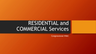 Residential and Commercial Services