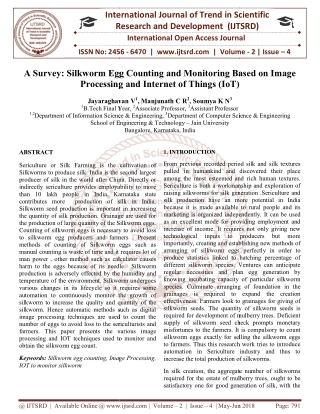 A Survey Silkworm Egg Counting and Monitoring Based on Image Processing and Internet of Things IoT