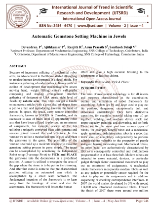 Automatic Gemstone Setting Machine in Jewels