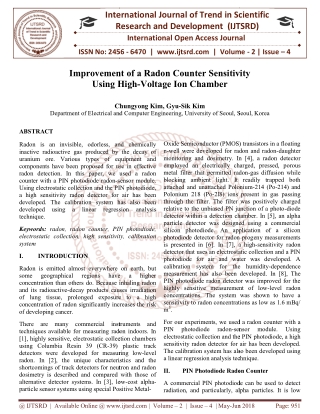 Improvement of a Radon Counter Sensitivity Using High Voltage Ion Chamber