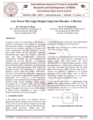 Low Power Mix Logic Design Using Line Decoder A Review