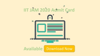 How To Download IIT JAM 2020 Admit card