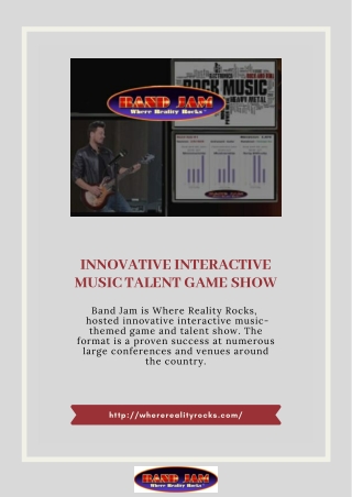Innovative Interactive Music Talent Game Show