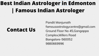 Best Indian Astrologer in Edmonton | Famous Indian Astrologer