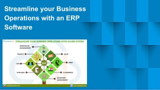 Streamline your Business Operations with an ERP Software