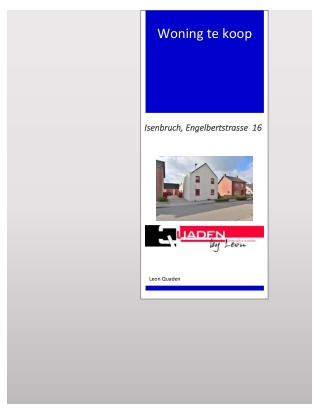 Presentatieboekje Isenbruch Engelbertstrasse 16