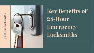 Key Benefits of 24-Hour Emergency Locksmiths