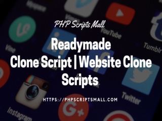 Readymade Clone Script | Clone Scripts | PHP Scripts Mall