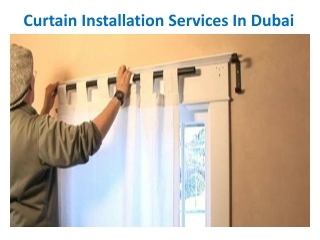 The Best Curtain Installation Services In Dubai