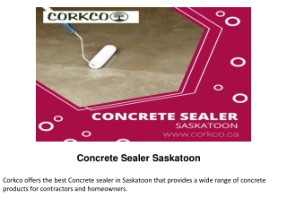 Concrete Sealer Saskatoon