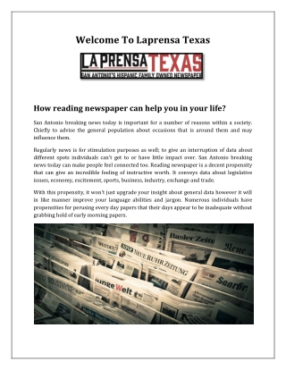 How reading newspaper can help you in your life?