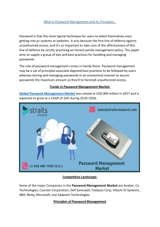 Password Management Market...