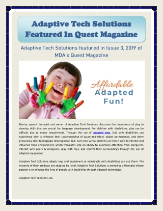 Assistive Technology Devices