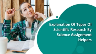 Science Assignment Help in Australia