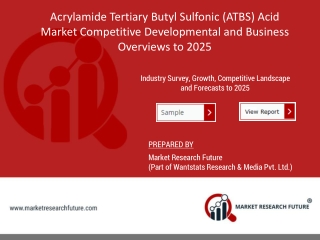 Acrylamide Tertiary Butyl Sulfonic (ATBS) Acid Market Growth, Trends, Size, Share, Demand, Industry Analysis, Key Player