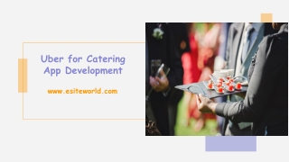 Uber for Catering On Demand App Development