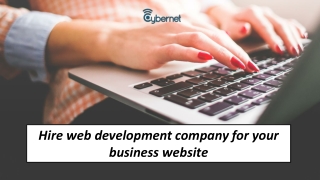 Hire web development company for your business website