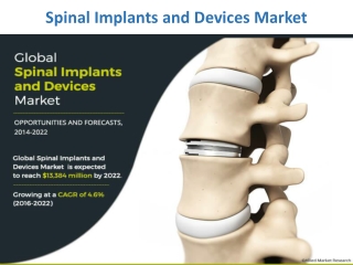Spinal Implants and Devices Market Statistics 2019: Hyper Growth Recorded in the Future