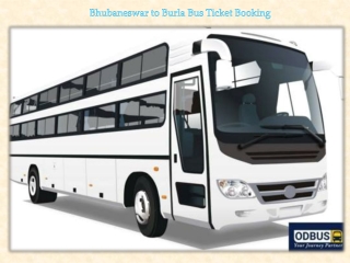 Bhubaneswar to Burla Bus Ticket Booking