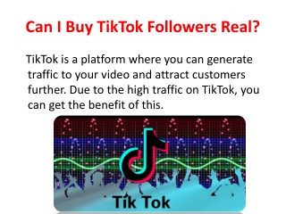 Can I Buy TikTok Followers Real?